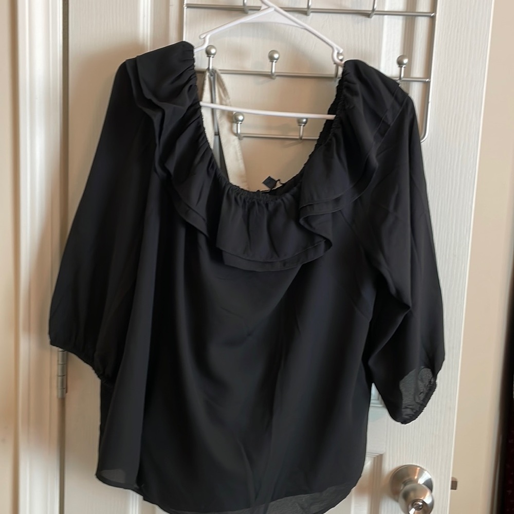 Dressy black blouse. Gently worn. J.Crew Mercantile collection.